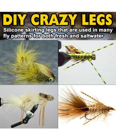 XFISHMAN Fly Tying Materials: Rubber Legs & Silicone Skirt - 12-24 Colors Kit - Buy Online on SooperMarket.com