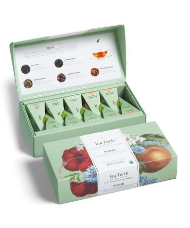 Tea Forte Fleur |Slay with 10 pyramids |Assortment with 5 teas selection The New York Botanical Garden |Spices herbs