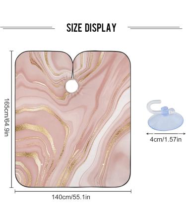 Rose Gold Glitter Splatter Barber Cape for Men and Women Adjustable Neckline Hair Cutting Kits Lightweight Waterproof Barber Apron Perfect for Salon & Home 55.1x64.9 inch - Buy Online on SooperMarket.com