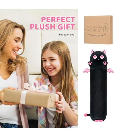Mewaii 44in Long Cat Plush Pillow - Cute Stuffed Animal Squishy Toy for Kids (Pink & Black) - Buy Online on SooperMarket.com