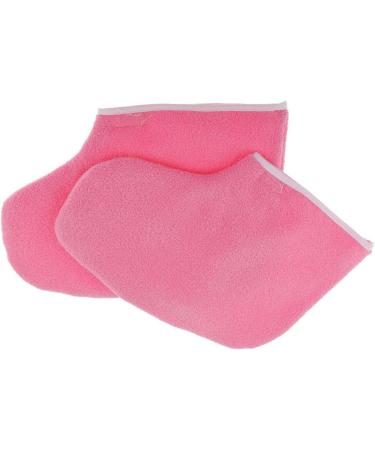 Professional Paraffin Wax Therapy Terry Cloth Booties for Feet Spa Pedicure Pink - Buy Online on SooperMarket.com