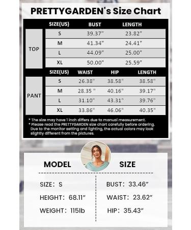 Prettigarden Women's 2 Piece Tracksuit Set - V Neck Short Sleeve Top and Long Pants Outfit Jogger Set in Black, Size Large - Buy Online on SooperMarket.com