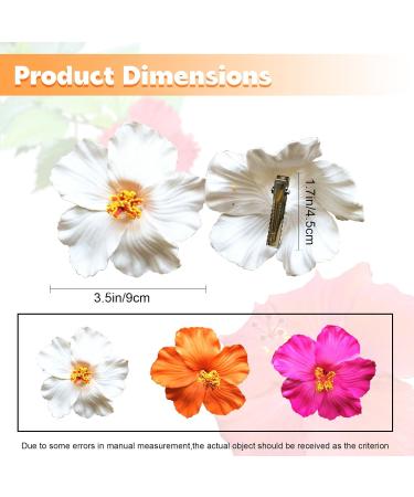 3 Pieces Hawaiian Plumeria Flower Hair Clips Frangipani Artificial Clips Foam Flower Clips for Women Bridal Wedding Luau Beach Tropical Party Decoration 3.15-3.54 Inch (Multi-color) - Buy Online on SooperMarket.com