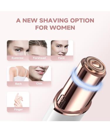 guRelax Facial Hair Remover(NEW) Facial Hair Removal for Women 2-in-1 Hair Removal Device Hair Remover for Face Woman Face Shaver/Trimmer with 2 Replacement Heads White(gen 3 Pro) - Buy Online on SooperMarket.com