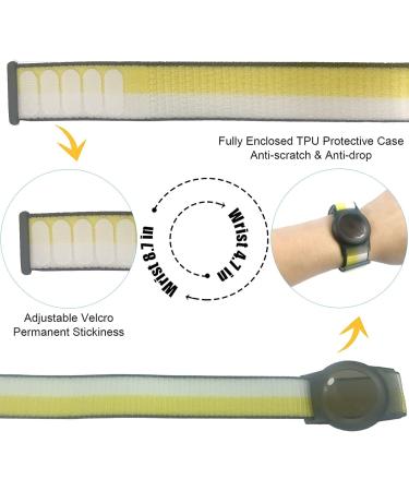 Dingfeiyu Airtag Wristband - Waterproof Adjustable Bracelet for Kids & Adults | Anti-Lost Nylon Band for Apple Airtag - Oatmeal - Buy Online on SooperMarket.com