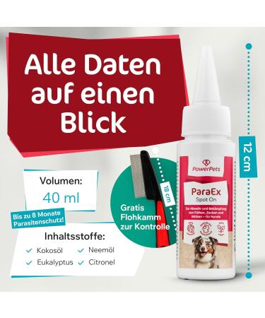 Powerpets Spot-On Tick Protection for Dogs - 100% Natural Effective Against Ticks Fleas & Parasites Includes Free Flea Comb | Seasonal Drops for Dogs - Buy Online on SooperMarket.com