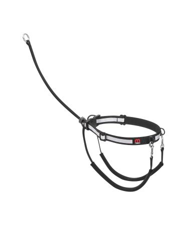 Mikki Dog Puppy Anti Pull Harness Halter -No More Pulling Tugging or Choking -Fit all Lead -Medium Black