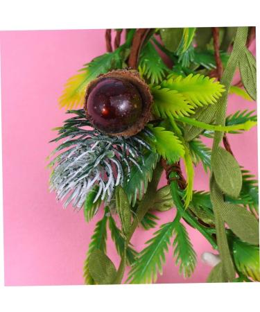 HAPINARY Pine Cone Garland Bridal Flower Headband Garland Crown Headpiece Xmas Leaves Wreath Pine Cone Headband Pine Cone Crown Holiday Rattan Wreat Seaside Resort Hair Christmas Flower - Buy Online on SooperMarket.com