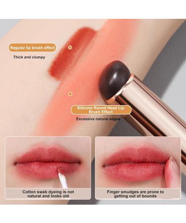 Makeup Lip Brush | Lipstick Applicator Wands For Eye Shadow | Gloss Makeup Brush Tool For Lipstick Concealer Eye Shadow For Wedding Dating Travel Daily Life 2pcs - Buy Online on SooperMarket.com