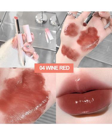 6 Colors Dewy Melting Lipstick - High-Shine Glossy Finish Lip Color for Women | Vivid Color & Wet Look Lip Makeup - Buy Online on SooperMarket.com
