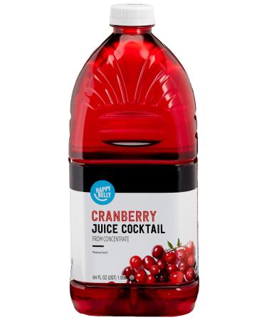 Amazon Brand - Happy Belly Cranberry Juice from Concentrate, 64 Ounce