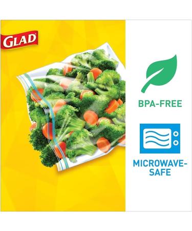 Glad Zipper Food Storage Sandwich Bags - On-the-Go Snack and Lunch Bags - 600 Count, Microwave Safe, BPA Free - Buy Online on SooperMarket.com