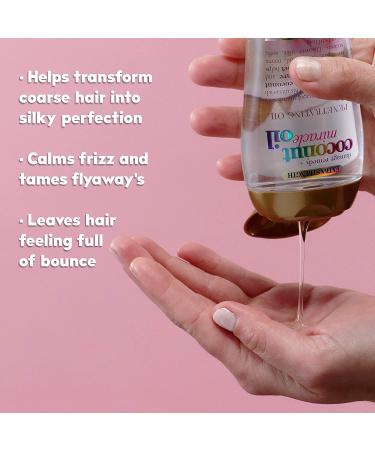 Ogx Coconut Miracle Oil X-Strength 3.3oz (100ml) - Pack of 2 - Penetrating Formula - Buy Online on SooperMarket.com