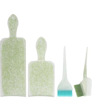 Hair Highlighting Board Kit Bleaching Foiling Tinting Hair Coloring Board Set for Beauty Salon (Green) - Buy Online on SooperMarket.com