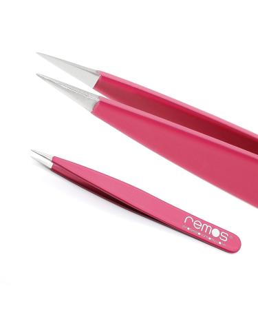 REMOS Stainless Steel Splinter Tweezers | 9.5 cm Rustproof Fine Tip - Fuchsia - Buy Internationally - Buy Online on SooperMarket.com