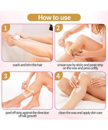 Wax Strips Kit 250pcs - Body & Facial Hair Removal for Men & Women - Buy Online on SooperMarket.com