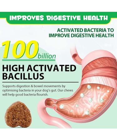 Digestive Probiotic Soft Chews for Dogs Canine Dietary Supplements and Immunity Support Chewable Vitamin Treats for Dogs- Duck Flavour 120 Tablets - Buy Online on SooperMarket.com