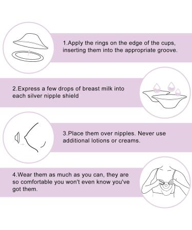 The Original Silver Nursing Cups Boboduck 999 Silver Nipple Covers for Breastfeeding 999 Grade Layered Tri-Laminate Nipple Shields for Nursing Newborn Regular Silver Nipple Shield (Small) - Buy Online on SooperMarket.com