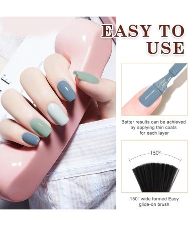 Gel Nail Polish Kit with 72W UV Lamp | Macaron Colors | Glossy & Matte Finish | Manicure DIY Set - Buy Online on SooperMarket.com