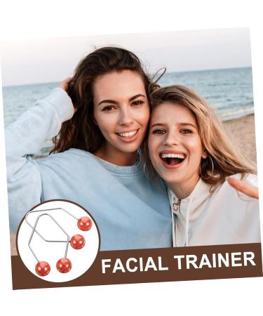 BELLIFFY 1 Pair Dimple Trainer Face Dimples Trainer Dimples Maker Facial Exerciser Face Dimples Shaper Trainer for Dimples Facial Tools Cheeks Clip Face Exerciser Tool Dimples Exerciser 4.30X2.50X0.80CM Red - Buy Online on SooperMarket.com