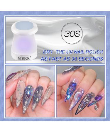 MEKK Mini UV Nail Lamp 16W Portable LED Nail Dryer - Professional Nail Art Tools (Blue) - Buy Online on SooperMarket.com