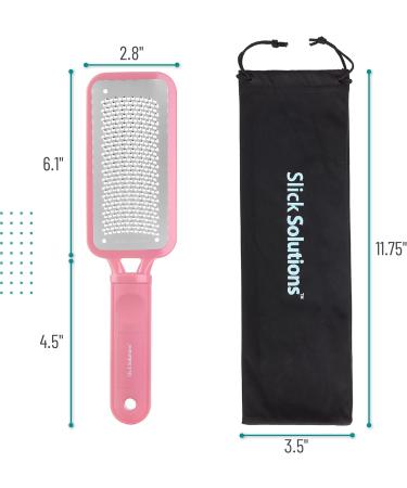 Slick Pink Foot File Callus Remover - Effective Dead Skin Scraper & Heel Grater for Smooth Feet - Buy Online on SooperMarket.com