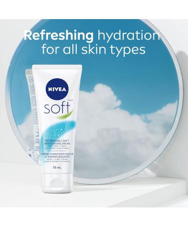 NIVEA Soft All-Purpose Moisturizing Cream 75mL Light Non-Greasy Everyday Moisturizer & Hand Cream for Post-Sanitizer Use | Shop Internationally - Buy Online on SooperMarket.com