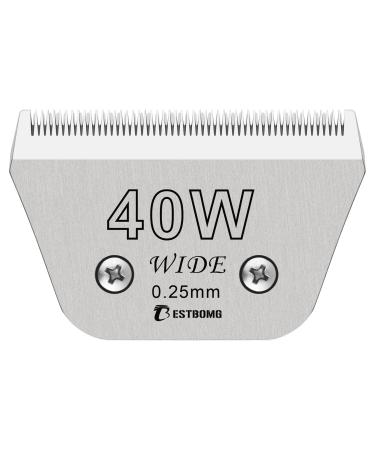 BestBomg replacement knife for dog care 40 W compatible with the Heiniger/Moser Max45/Andis/Easter A5 series cutting length 1/100 inch (0.25 mm) 40W 0.25mm