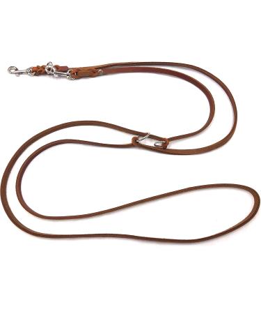 Premium Adjustable Dog Liner for Small & Large Dogs - 2.80m Double Linen in Cognac | International Shipping - Buy Online on SooperMarket.com