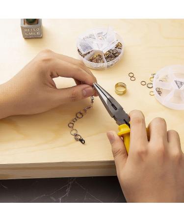 1000PCS Open Jump Rings Kit with Lobster Clasps and Opener - Gold | Handyman Crafts for Jewelry Making, Keychains, and Necklace Repair - Buy Online on SooperMarket.com