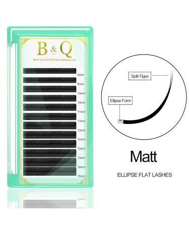 Flat Lashes 0.15 & 0.20 | C CC D DD Curl Eyelash Extensions | Matt Black 8-15mm Mix | 1-Pack BM-C-0.20-9mm - Buy Online on SooperMarket.com