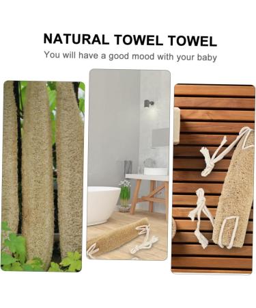 Beavorty Loofah Bath Towel & Body Scrubber - Exfoliating Shower Strap for Smooth Skin | Travel-Friendly Natural Back Scrubber - Buy Online on SooperMarket.com