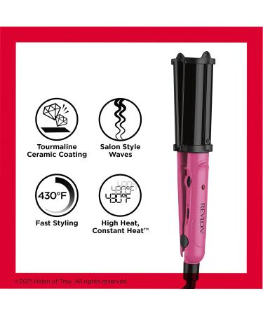 REVLON Ceramic S Hair Waver 3/4 inch - Professional Hair Styling Tool - Buy Online on SooperMarket.com
