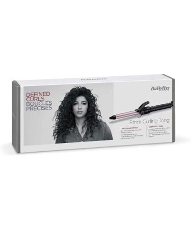 Buy BaByliss C319E 19mm Curling Iron Pro180 - Black & Pink | International Shipping Available - Buy Online on SooperMarket.com
