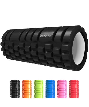 Foam rolls and fascia rolls for backs from KG Physio spine & legs - Foam scooters with 3 massage zones massage scooter fascia roll back roll fascia roller yoga roll black