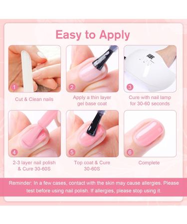 Shining She Jelly Gel Nail Polish Kit - 10 Color UV/LED Soak-Off Gel Set for Salon and Home Nail Art - 8ML - Buy Online on SooperMarket.com