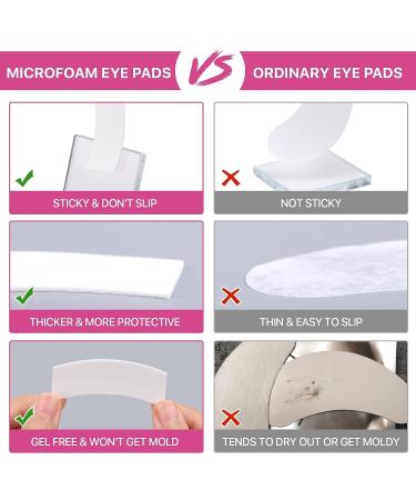 110 PCS Pre-cut Foam Tape Eye Pads for Lash Extensions - Lint Free, Hypoallergenic Under Eye Pads | Lash Supplies - Buy Online on SooperMarket.com