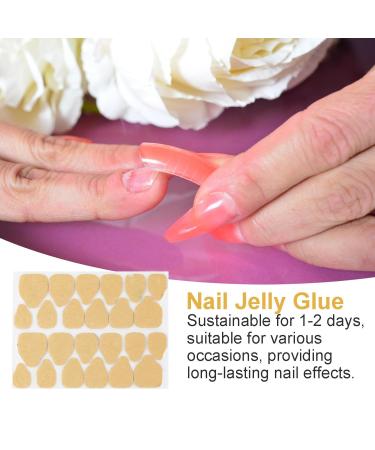 Nail Adhesive Tabs - (1 Sheet) Adhesive Jelly Sticky Tabs Super Strong Nail Glue Tabs Double Sided Nail Glue Press on Nail Stickers for Manicure - Buy Online on SooperMarket.com