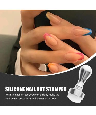 Lurrose Nail Stamp Set | Clear Nail Art Plate & Manicure Tools - International Shipping Available - Buy Online on SooperMarket.com