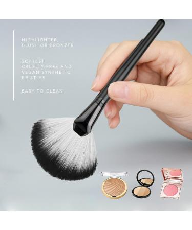 SKYPIA Professional Large Fan Makeup Brush - Blush, Bronzer, Highlighting Tool - Buy Online on SooperMarket.com