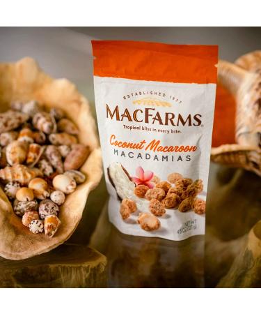 MacFarms Coconut Macaroon Macadamia Nuts - 4.5 Oz (Pack of 3) - Buy Online on SooperMarket.com