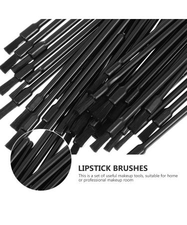 300 Pcs Mini Lipstick & Lip Liner Brushes - Exfoliating Lip Applicator Wands for Makeup - Travel Disposable - Perfect for Cosmetics - Black - Buy Online on SooperMarket.com