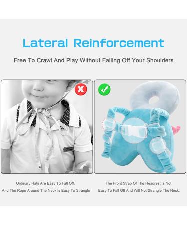 JEJA Baby Head Protection Pillow with Knee Pads | Adjustable Safety Guard for Crawling Babies (4-24 Months) - Dragon Design - Buy Online on SooperMarket.com