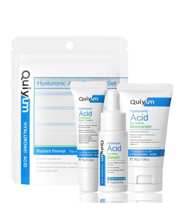 Teenage Girls Gifts Skincare Set Hyaluronic Acid Skin Care Sets & Kits Facial Kit Pamper Sets for Women Gifts Travel Size Face Care Set-Serum-Moisturizer-Eye Cream Hydrating Protect Skin Barrier