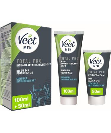 Veet Intim Hair Removal Set for Sensitive Areas | 3 x 100ml Cream + 3 x 50ml Care Balm | International Shipping - Buy Online on SooperMarket.com