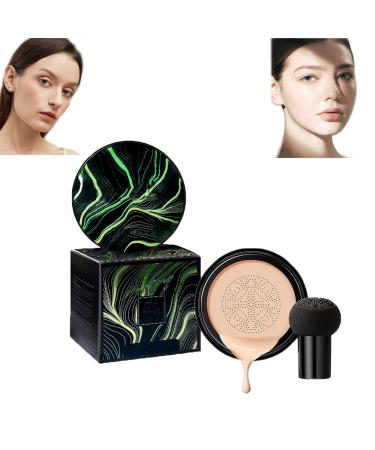 Air Cushion CC Cream 2024 New Mushroom Head Air Cushion CC Cream Air Cushion CC Cream Mushroom Head Mushroom Head CC Cream Foundation Long-Lasting Waterpro of Matte Moisturizing Concealer (Ivory 15g) Ivory 15g