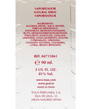 Tous Silver by Tous for Women - 3 Ounce EDT Spray - Buy Online on SooperMarket.com