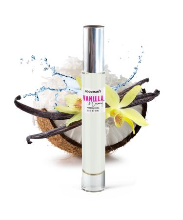 Goodman's Women Perfume Roll-On Fragrance Oil Long Lasting Luxury Rollerball Mini Perfume Alcohol Free 10ml (Vanilla Coconut)