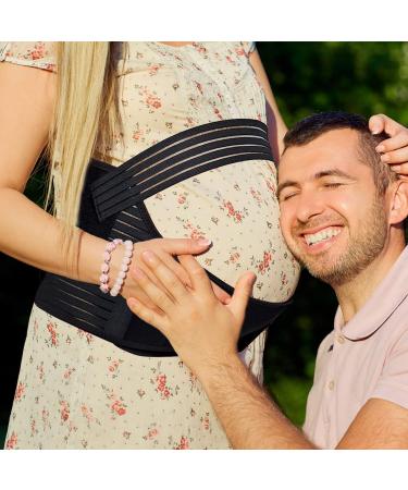 Pregnancy Support Belt Black - Maternity Belt for Birth Preparation & Back Pelvic Relief - Buy Online on SooperMarket.com