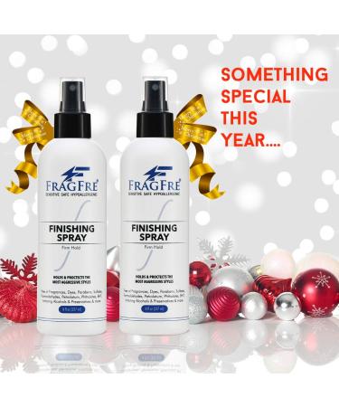 FRAGFRE Hair Finishing Spray Firm Hold 8 oz - Fragrance-Free Hypoallergenic Hair Spray for Sensitive Skin - Vegan, Parabens and Gluten-Free - Long-Lasting Style Protection - Buy Online on SooperMarket.com